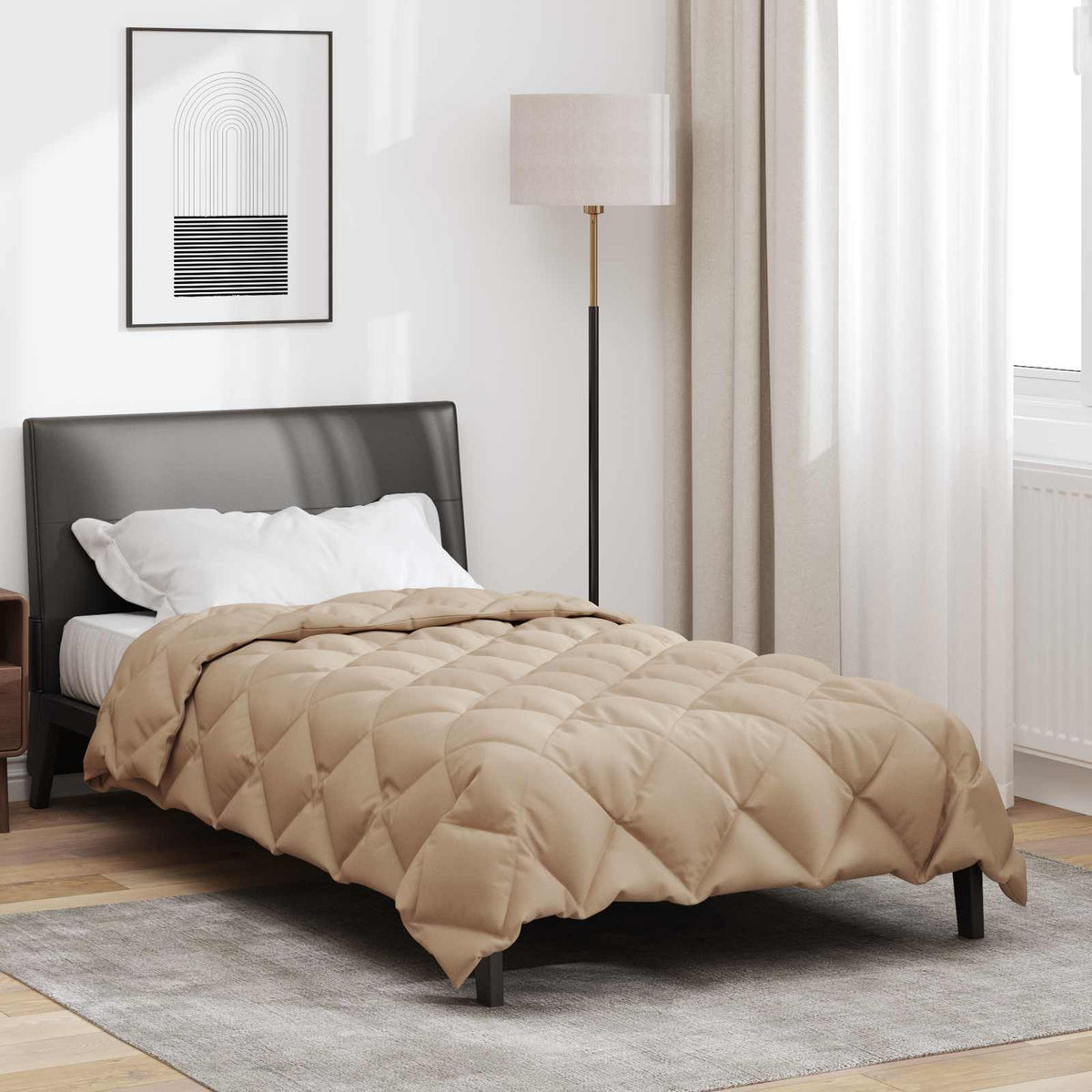 Winter Dekbed Taupe 155 x 220 cm Microfiber is nu te koop bij PeponiXL, paradijselijk wonen!