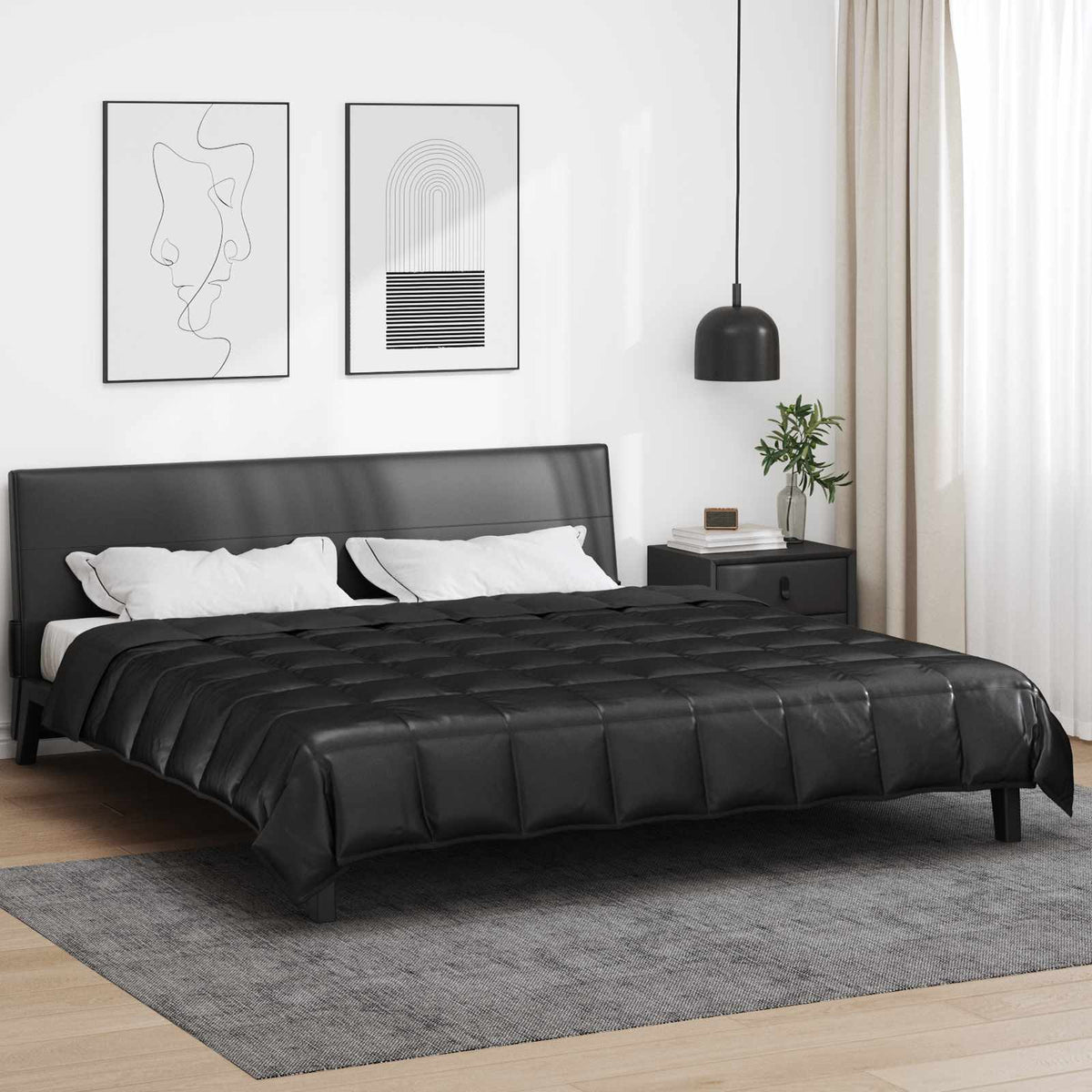 Vol jaar dekbed Zwart 220 x 260 cm Satijn en Microfiber is nu te koop bij PeponiXL, paradijselijk wonen!