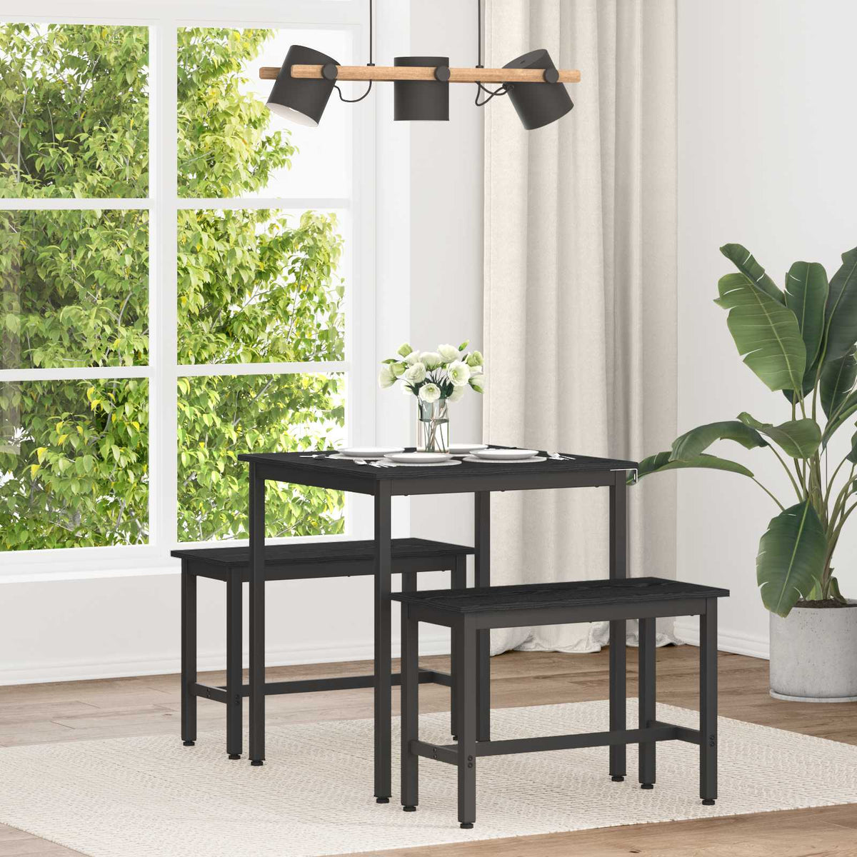 Eettafels 70 x 70 x 75 cm METAAL is nu te koop bij PeponiXL, paradijselijk wonen!