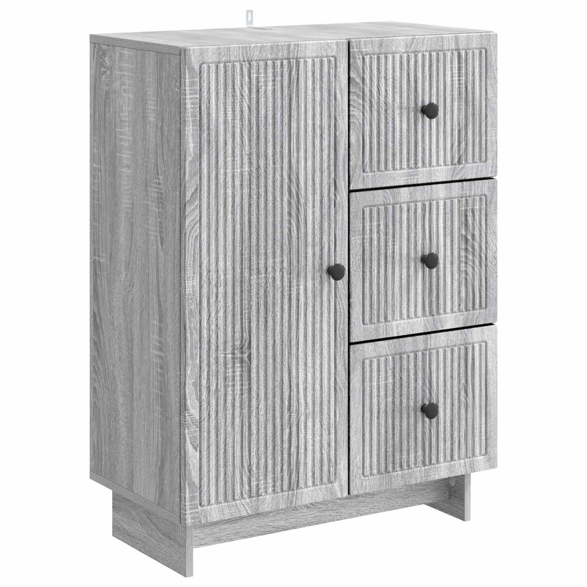 Dressoir met lade Grijs sonoma 66 x 34,5 x 90 cm Bewerkt hout is nu te koop bij PeponiXL, paradijselijk wonen!