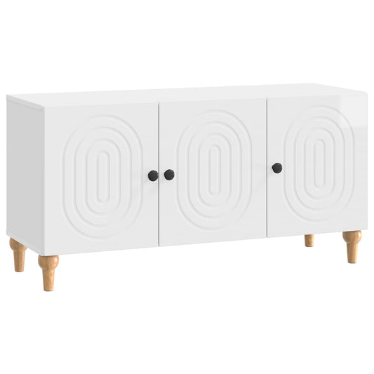 TV-kast Hoogglans Wit 99 x 34,5 x 50 cm Bewerkt hout is nu te koop bij PeponiXL, paradijselijk wonen!