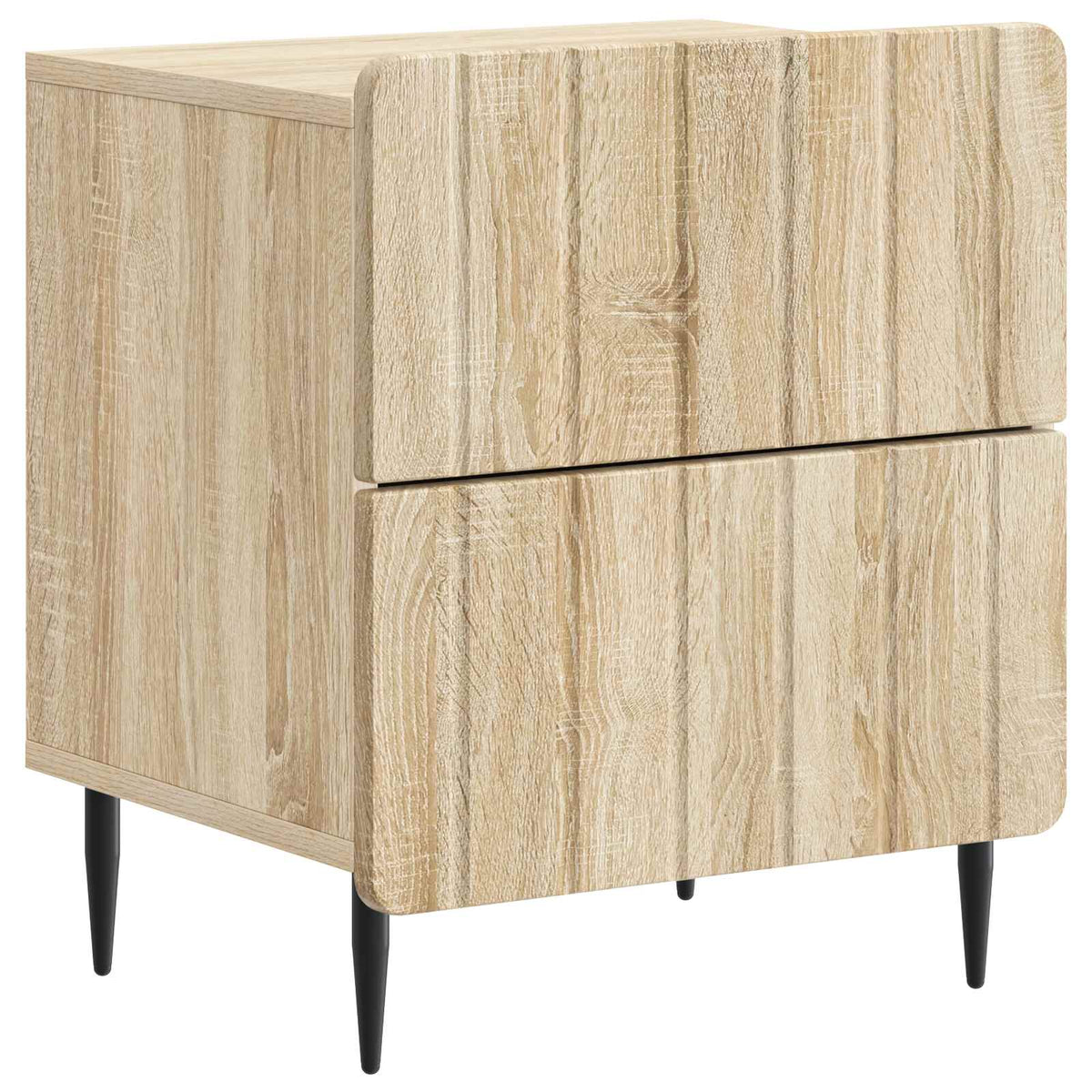 Nachtkastje Sonoma Eiken 43 x 34,5 x 49,5 cm Bewerkt hout is nu te koop bij PeponiXL, paradijselijk wonen!