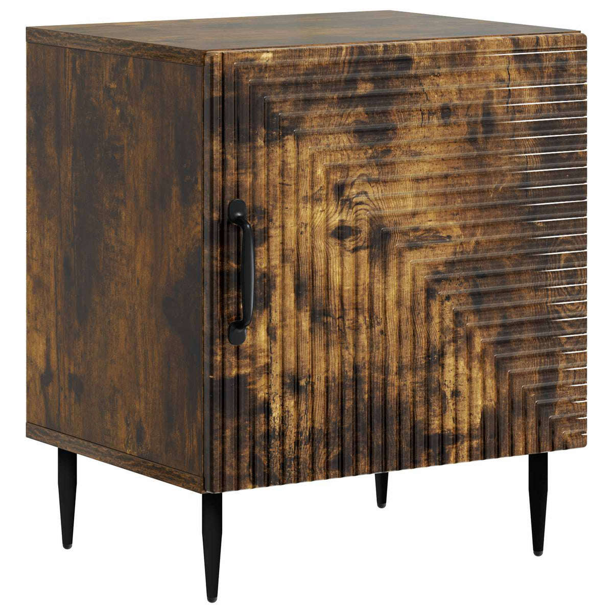 Nachtkastje Gerookt eiken 43 x 34,5 x 50 cm Bewerkt hout is nu te koop bij PeponiXL, paradijselijk wonen!