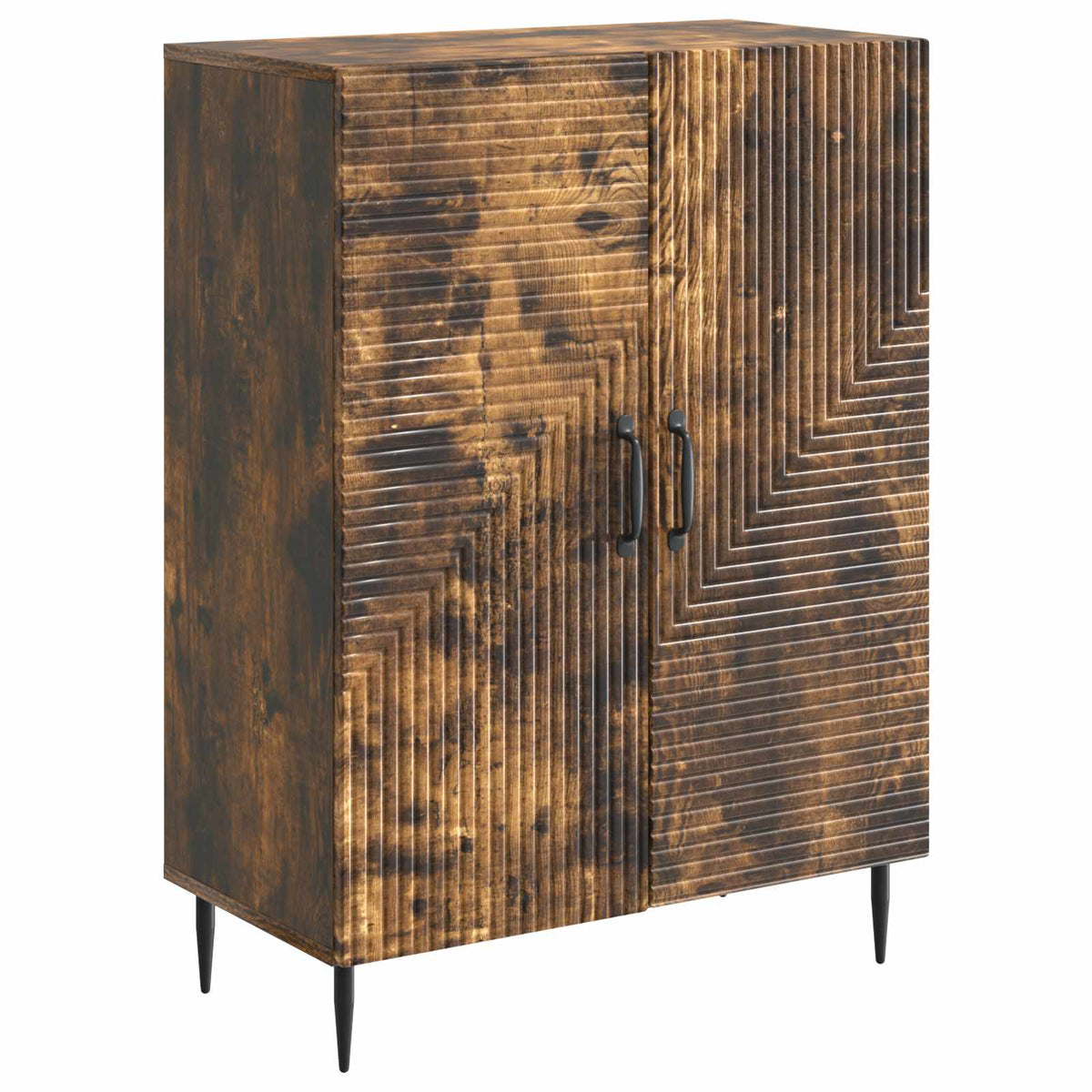 Dressoir Gerookt eiken 66 x 34,5 x 89,5 cm Bewerkt hout is nu te koop bij PeponiXL, paradijselijk wonen!
