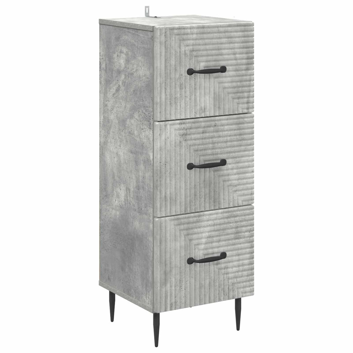 Ladenkast Betongrijs 33 x 34,5 x 89,5 cm Bewerkt hout is nu te koop bij PeponiXL, paradijselijk wonen!