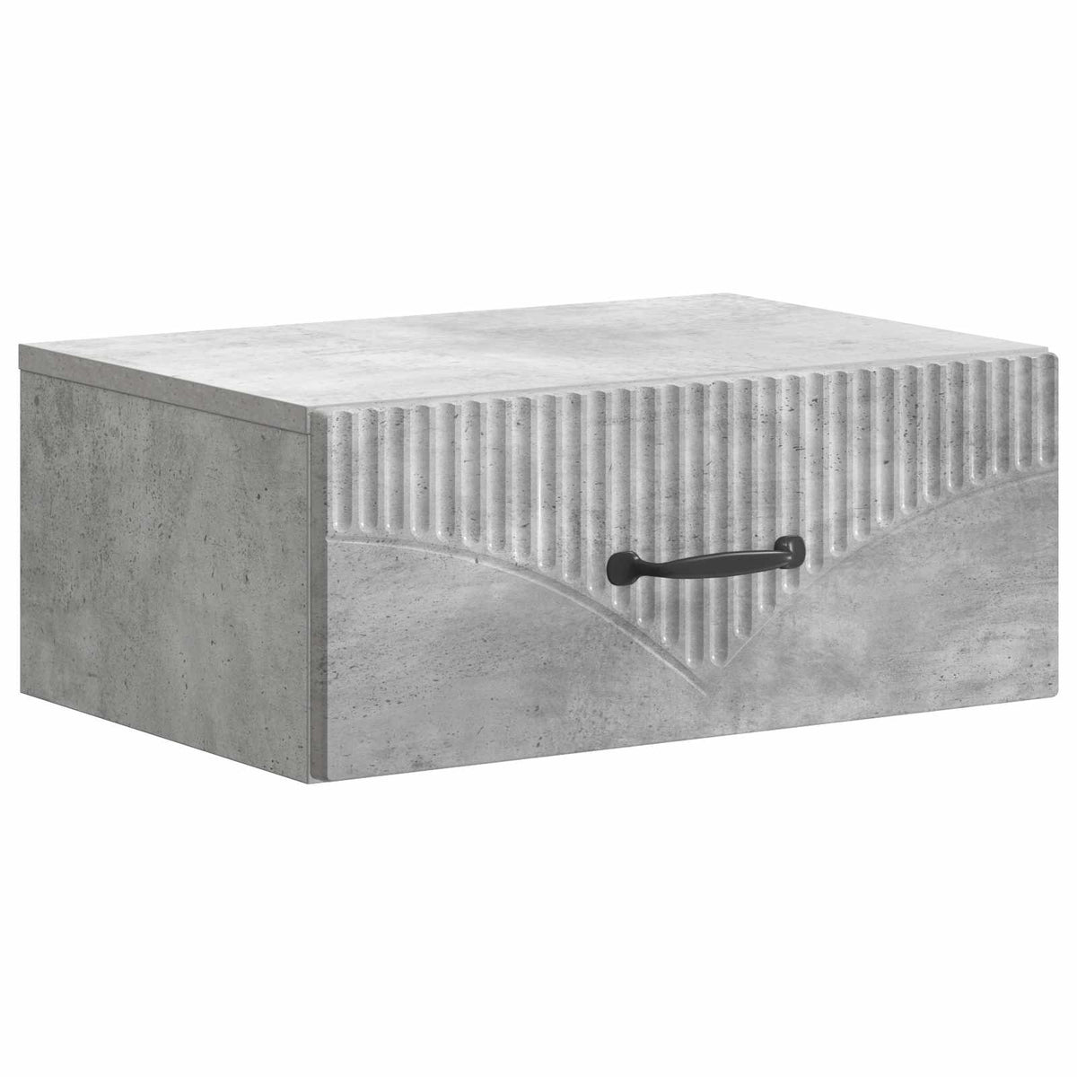 Wandbeugel Bedkast Betongrijs 49 x 34,5 x 20 cm Bewerkt hout is nu te koop bij PeponiXL, paradijselijk wonen!