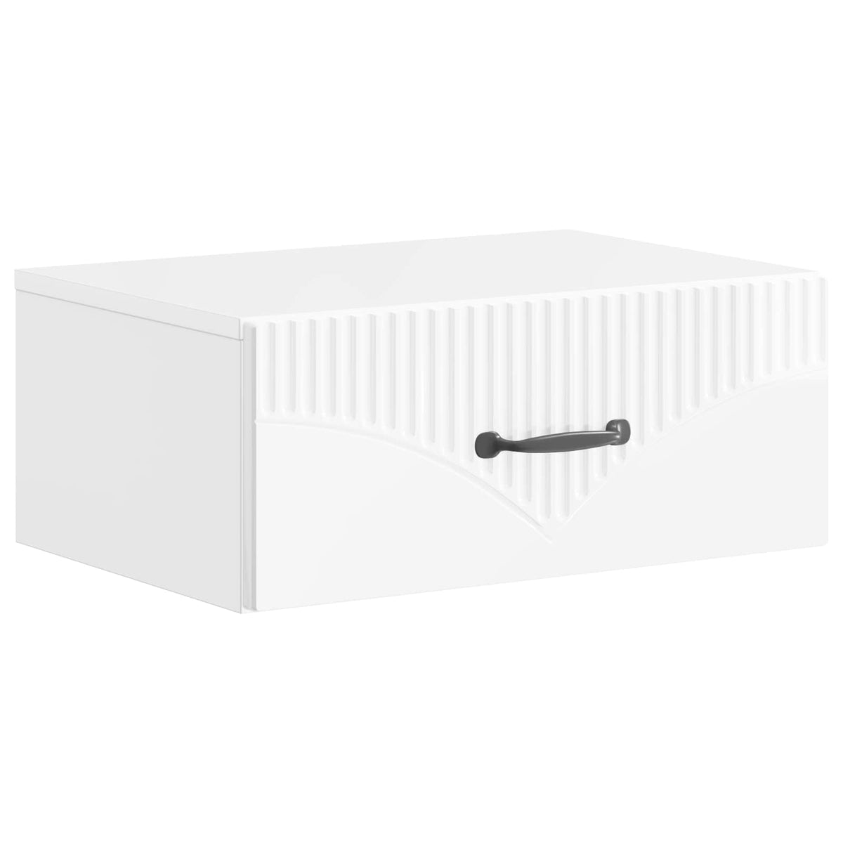 Wandbeugel Bedkast Hoogglans Wit 49 x 34,5 x 20 cm Bewerkt hout is nu te koop bij PeponiXL, paradijselijk wonen!