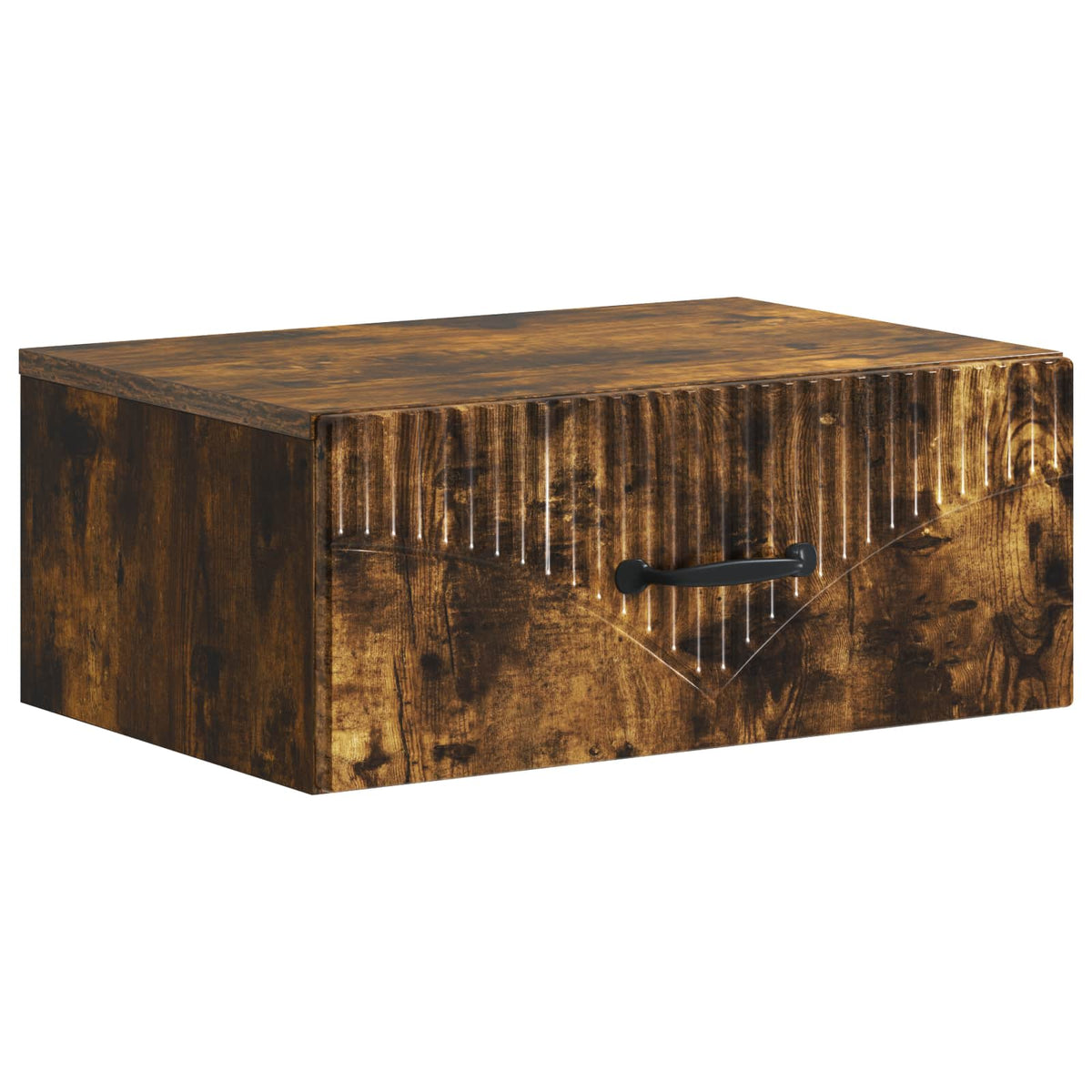 Wandbeugel Bedkast Gerookt eiken 49 x 34,5 x 20 cm Bewerkt hout is nu te koop bij PeponiXL, paradijselijk wonen!