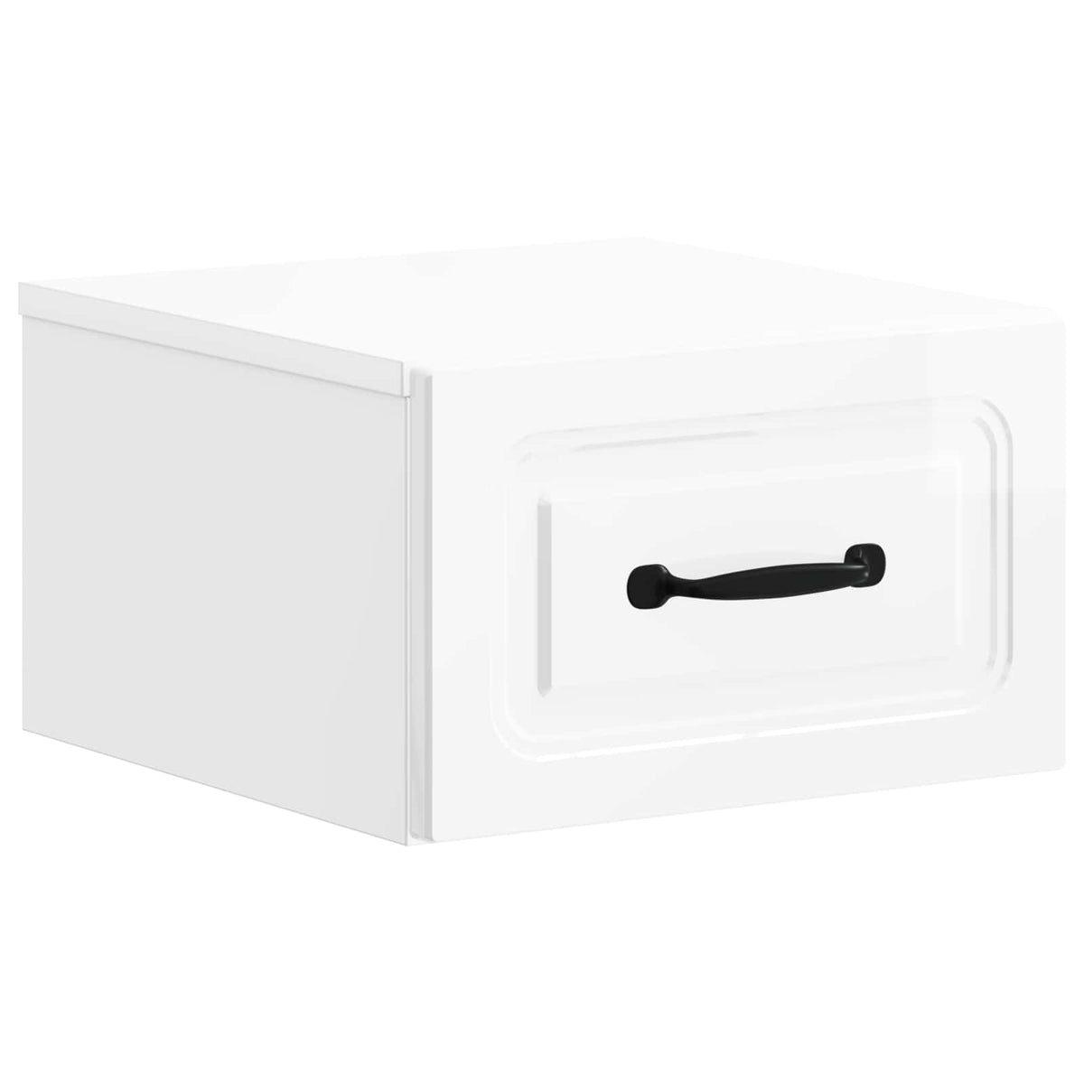 Wandbeugel Bedkast Hoogglans Wit 34,5 x 33 x 20 cm Bewerkt hout is nu te koop bij PeponiXL, paradijselijk wonen!
