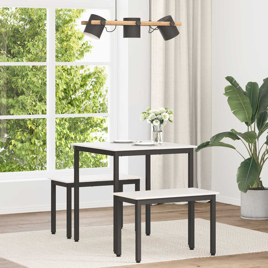 Eettafel Wit 70 x 70 x 75 cm Massief grenenhout is nu te koop bij PeponiXL, paradijselijk wonen!
