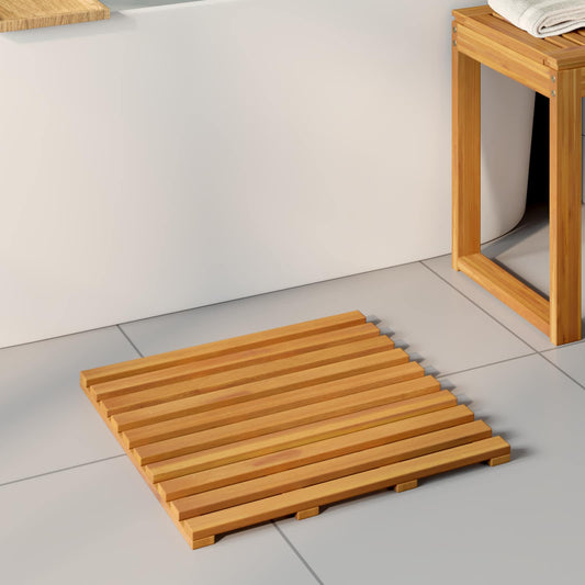 Badmat Effen Bruin 50 x 48 x 2,5 cm Hout is nu te koop bij PeponiXL, paradijselijk wonen!