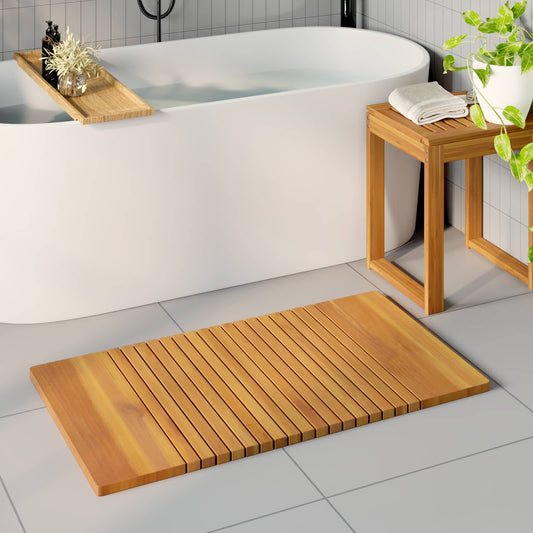 Badmat Effen Bruin 100 x 55 cm Hout is nu te koop bij PeponiXL, paradijselijk wonen!