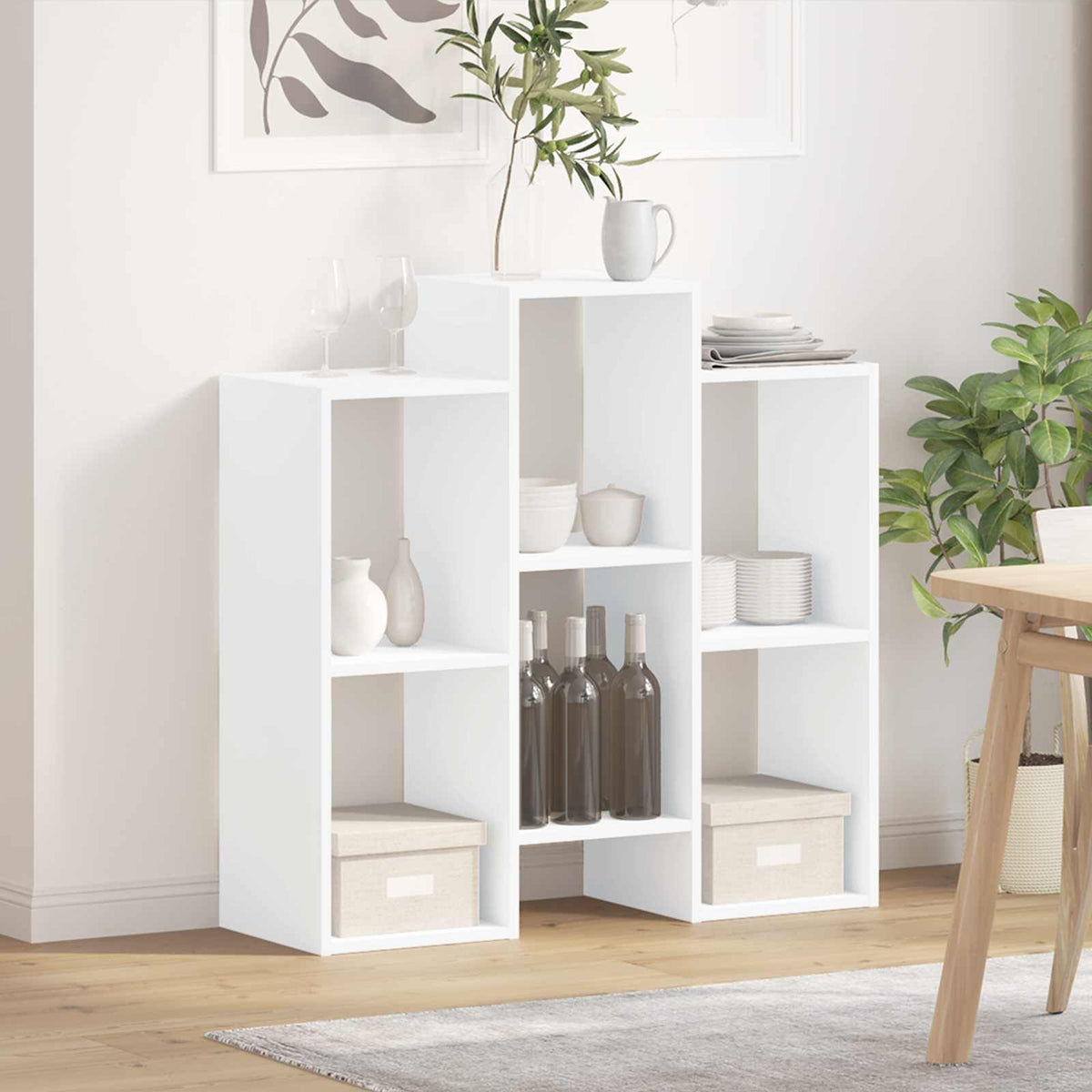 Dressoir Wit 90 x 30 x 90 cm is nu te koop bij PeponiXL, paradijselijk wonen!
