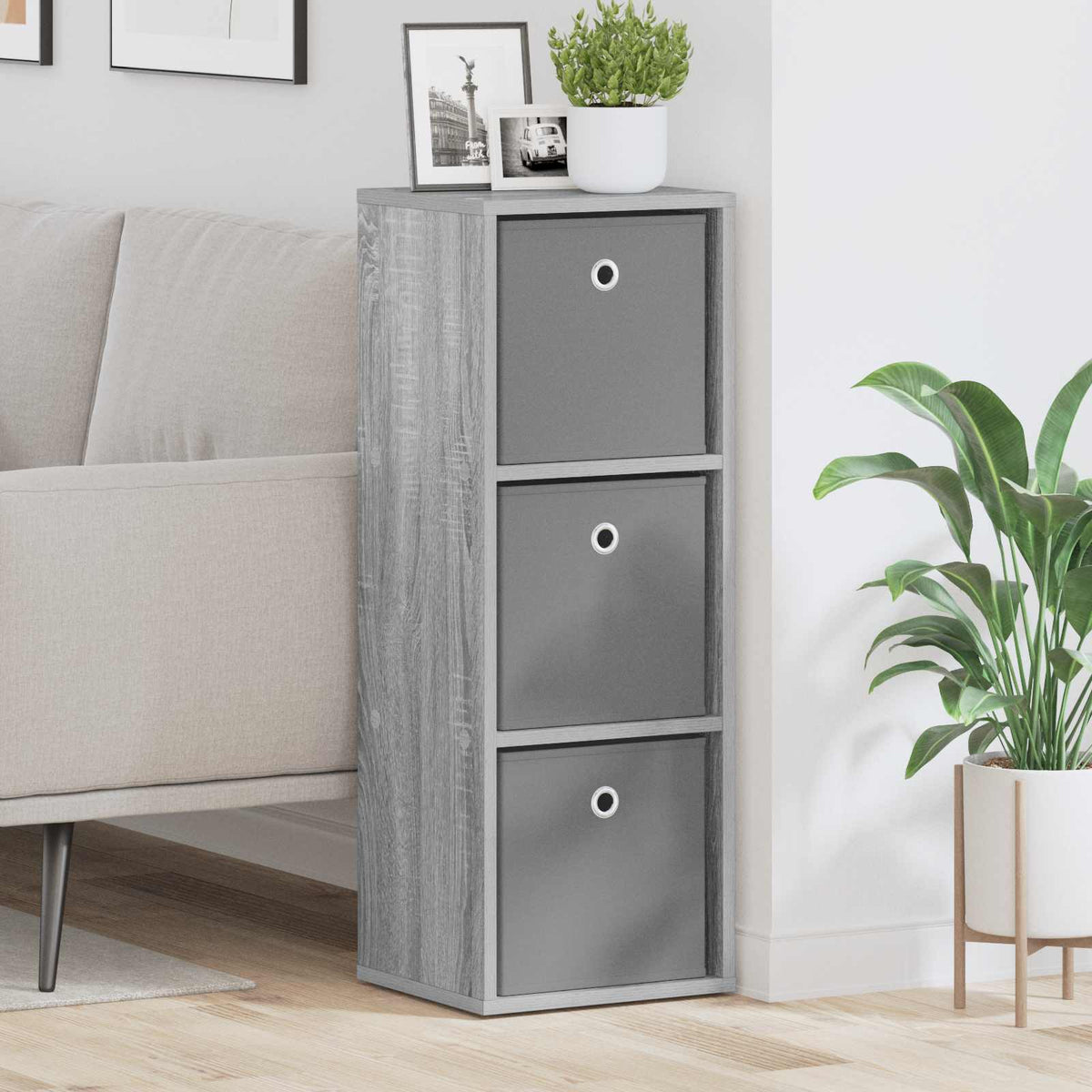 Dressoir met lade Grijs Sonoma 30,5 x 27 x 84,5 cm is nu te koop bij PeponiXL, paradijselijk wonen!