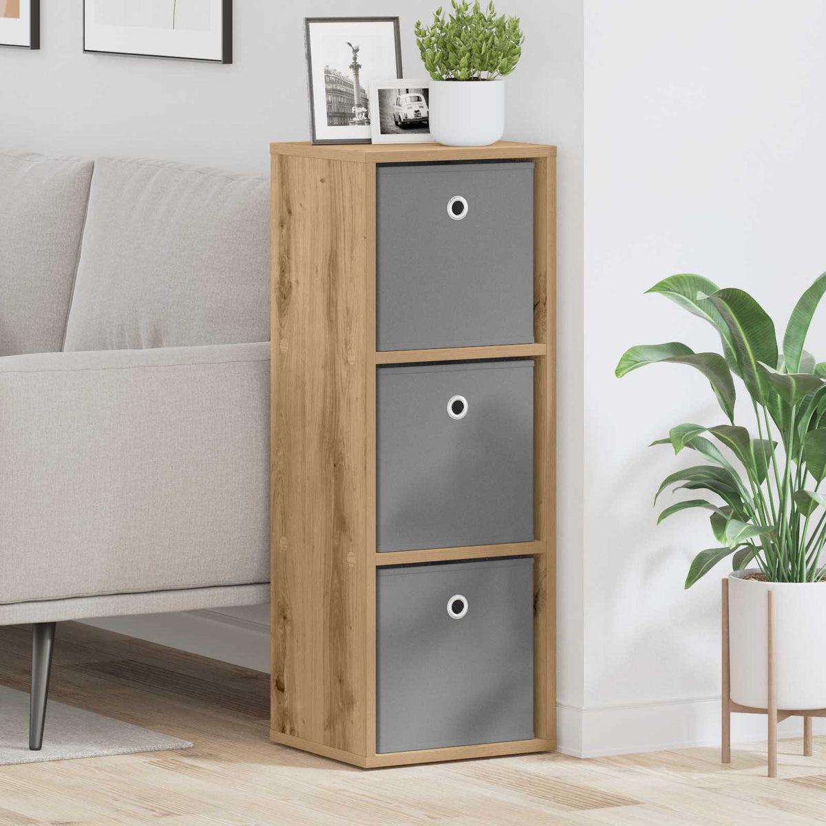Dressoir met lade Artisan Eiken 30,5 x 27 x 84,5 cm is nu te koop bij PeponiXL, paradijselijk wonen!