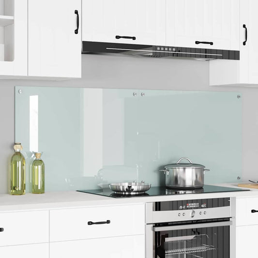 Keukenachterwand 2 pcs Wit 80 x 60 cm gehard glas is nu te koop bij PeponiXL, paradijselijk wonen!