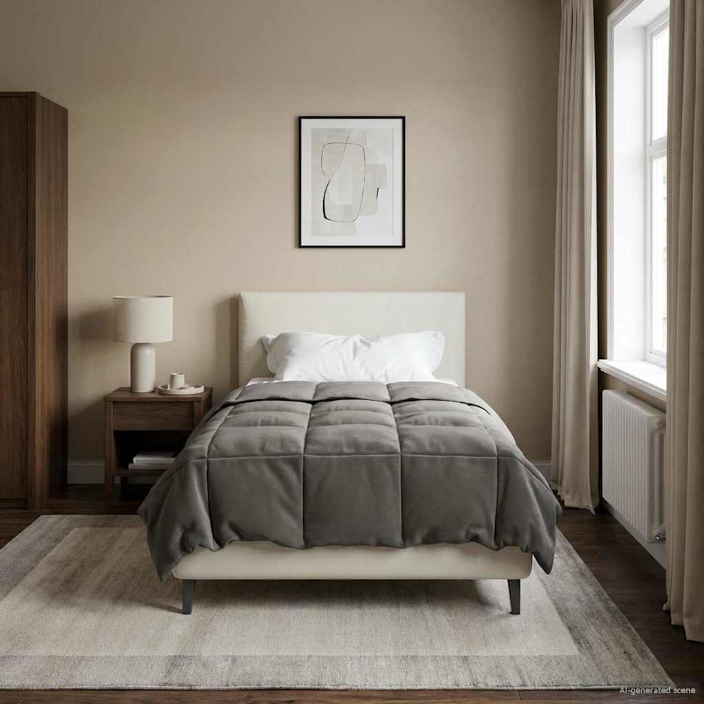 Zomer Dekbed Gekwilt Lichtgrijs 155 x 220 cm Microfiber is nu te koop bij PeponiXL, paradijselijk wonen!