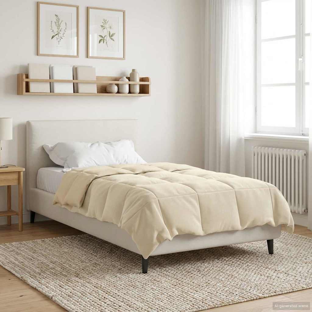 Vol jaar dekbed Gekwilt Crème 135 x 220 cm Microfiber is nu te koop bij PeponiXL, paradijselijk wonen!