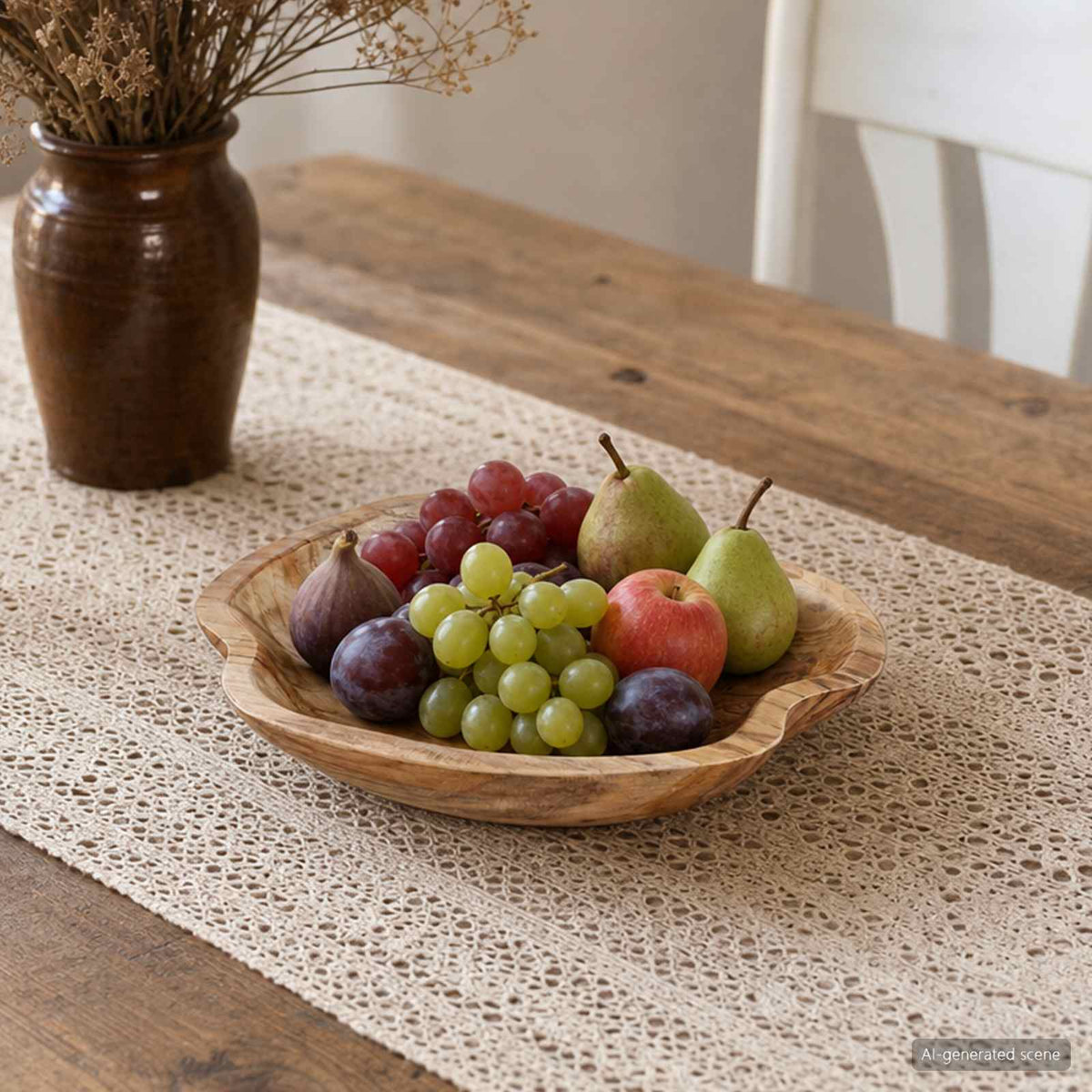 Fruitschaal JEPARA Teakbruin Ø 30 cm Massief Teakhout is nu te koop bij PeponiXL, paradijselijk wonen!