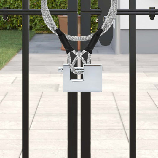 Hangslot 6 pcs Zilver Staal is nu te koop bij PeponiXL, paradijselijk wonen!