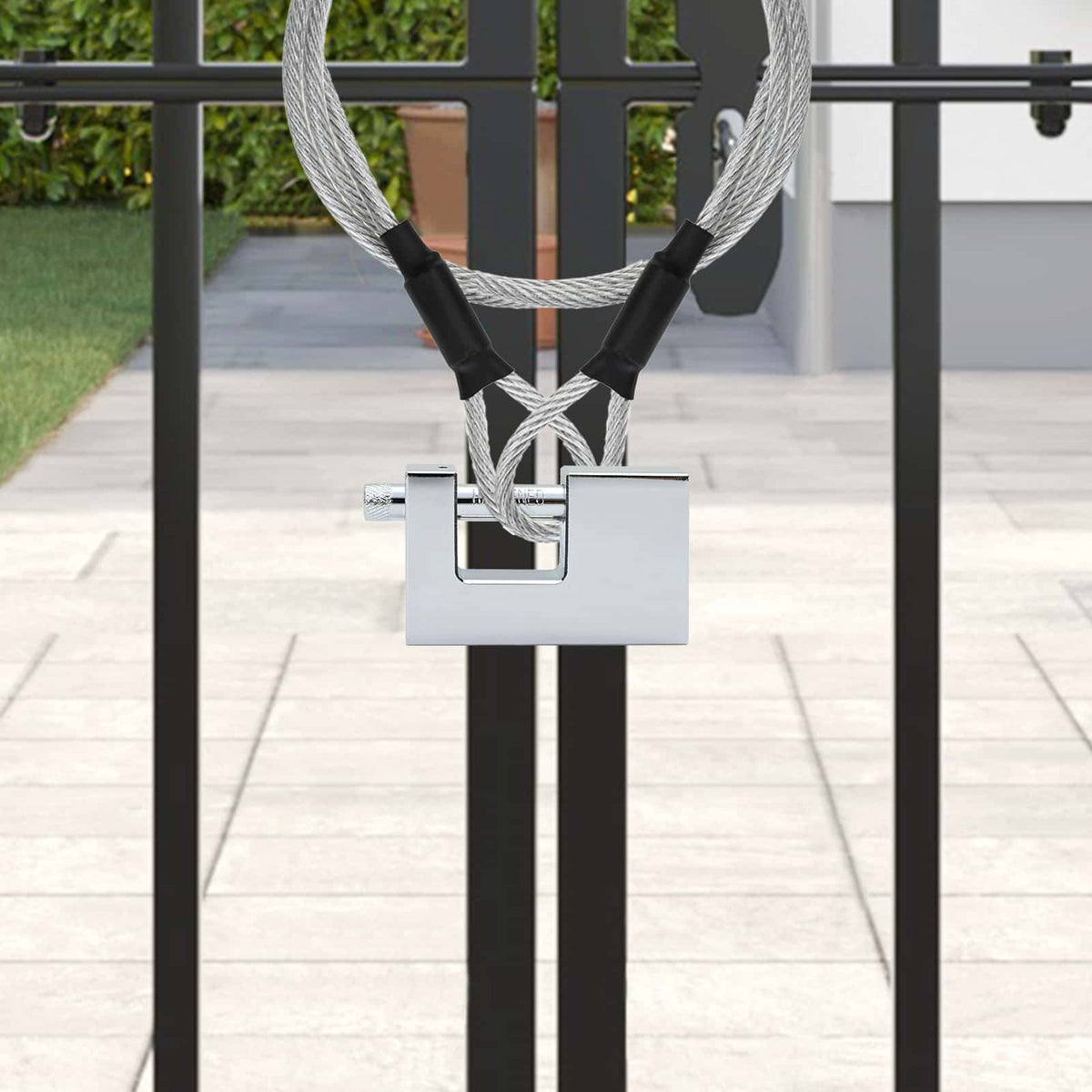 Hangslot 2 pcs Zilver Staal is nu te koop bij PeponiXL, paradijselijk wonen!