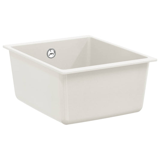 Wasbak Wit 370 x 460 mm 80% Kwarts en 20% Hars is nu te koop bij PeponiXL, paradijselijk wonen!