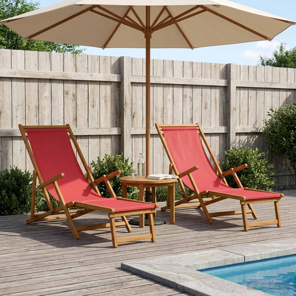 Opvouwbare zonnebed 2 pcs 3 Positie Massief Eucalyptus Hout is nu te koop bij PeponiXL, paradijselijk wonen!
