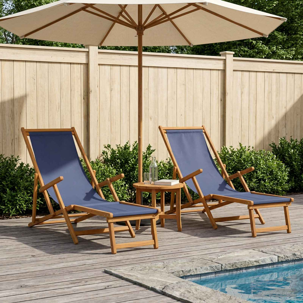 Opvouwbare zonnebed 2 pcs 3 Positie Massief Eucalyptus Hout is nu te koop bij PeponiXL, paradijselijk wonen!