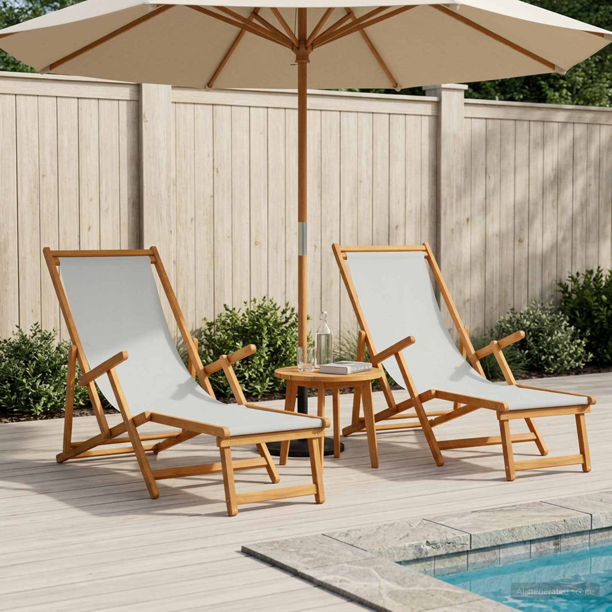 Opvouwbare zonnebed 2 pcs 3 Positie Massief Eucalyptus Hout is nu te koop bij PeponiXL, paradijselijk wonen!