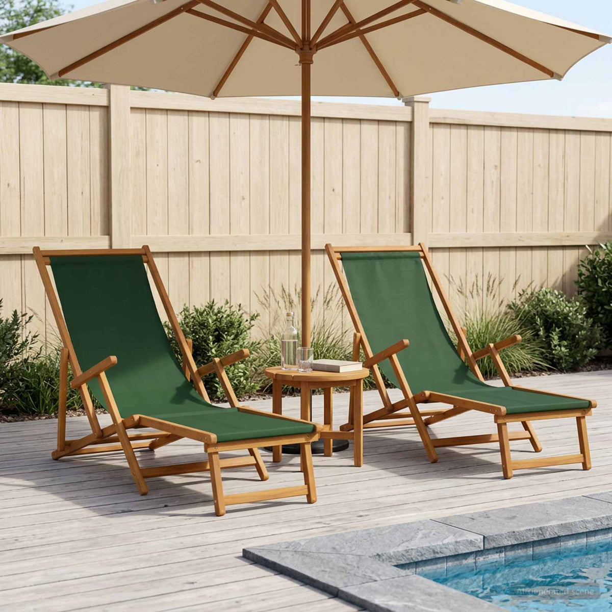 Opvouwbare zonnebed 2 pcs 3 Positie Massief Eucalyptus Hout is nu te koop bij PeponiXL, paradijselijk wonen!