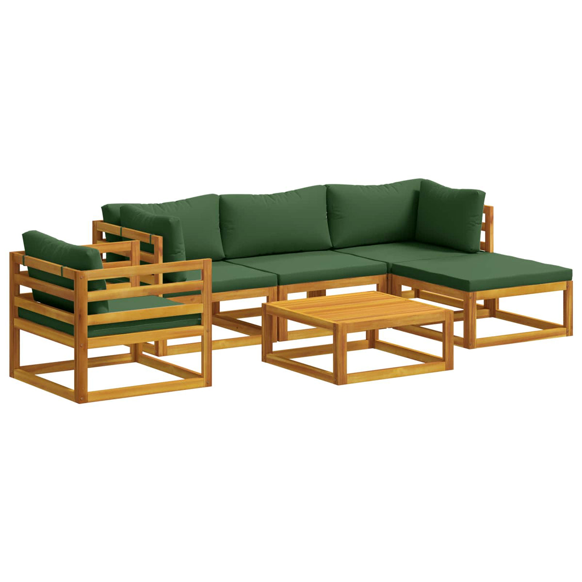 Bankstel 6 st Naturel Massief Acaciahout is nu te koop bij PeponiXL, paradijselijk wonen!