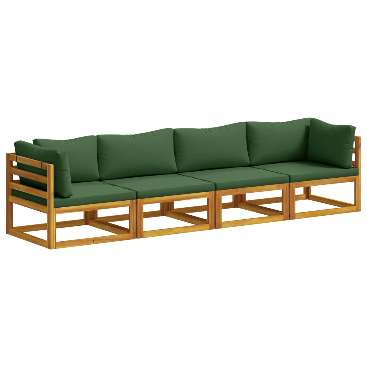 Bankstel 4 st Naturel Massief Acaciahout is nu te koop bij PeponiXL, paradijselijk wonen!