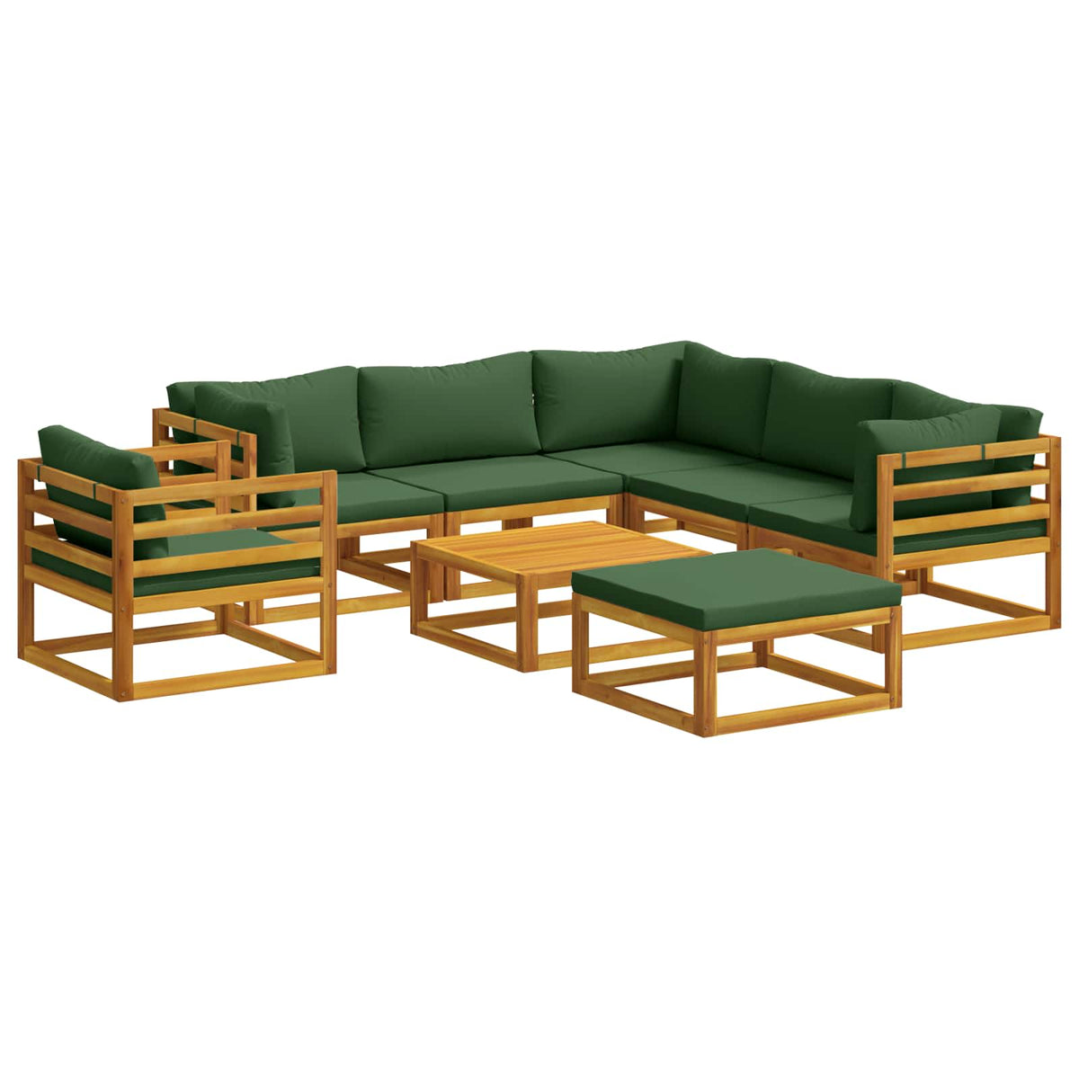 Bankstel 8 st Naturel Massief Acaciahout is nu te koop bij PeponiXL, paradijselijk wonen!