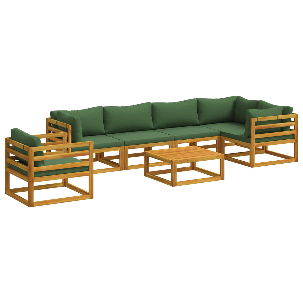 Bankstel 7 st Naturel Massief Acaciahout is nu te koop bij PeponiXL, paradijselijk wonen!