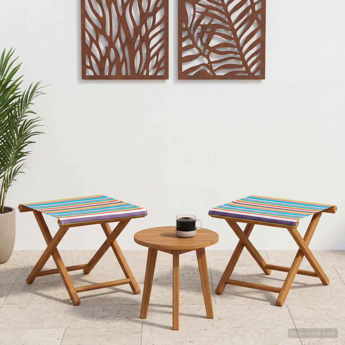 Ligstoel 2 pcs massief eucalyptushout Meerkleurig is nu te koop bij PeponiXL, paradijselijk wonen!