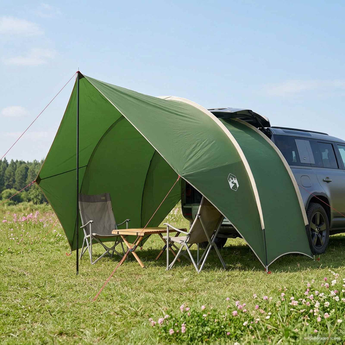 Tailgate Luifel Waterdicht Groen 405 x 280 x 220 cm is nu te koop bij PeponiXL, paradijselijk wonen!