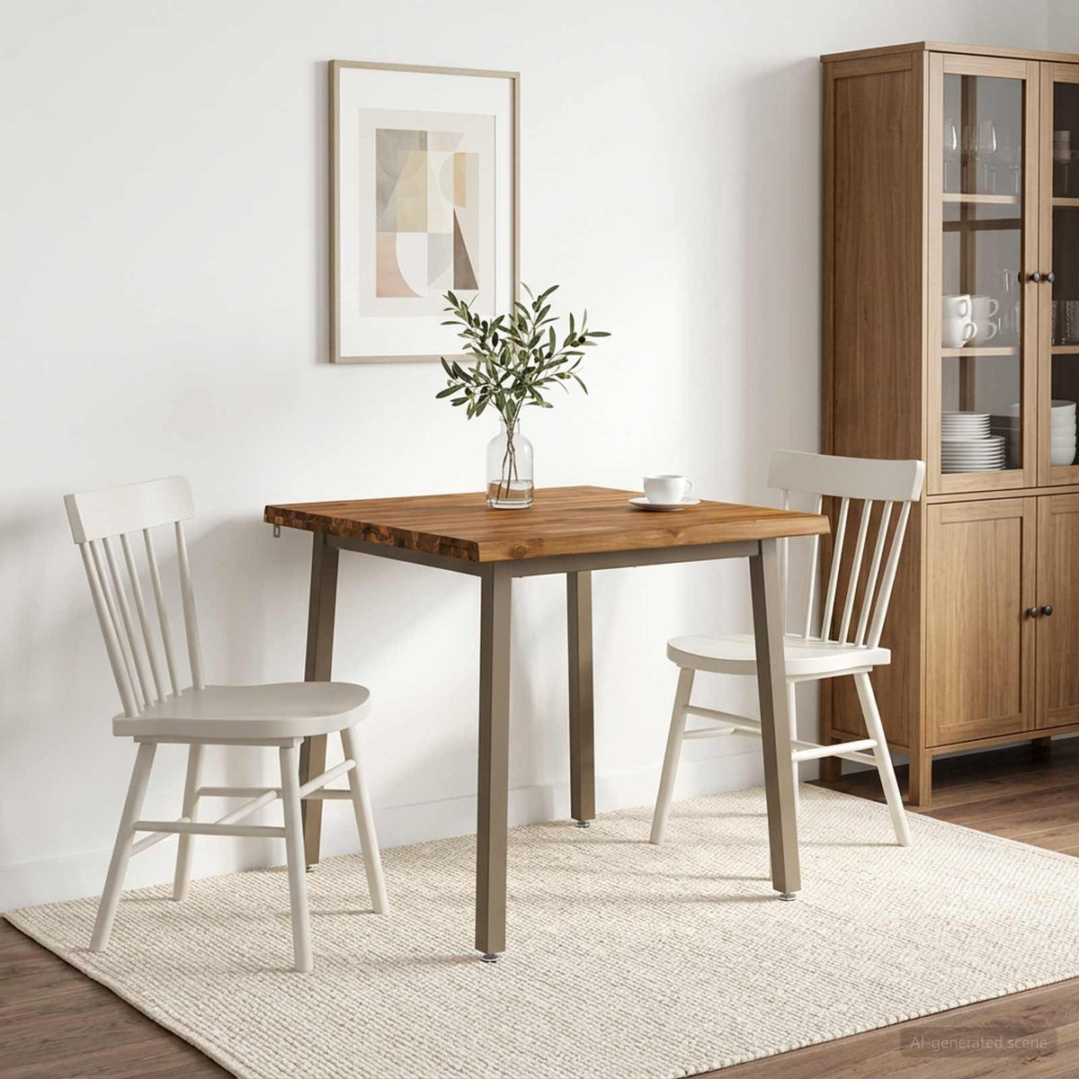 60 x 55 x 75 cm Massief Acaciahout Natuurlijk en Koffie is nu te koop bij PeponiXL, paradijselijk wonen!