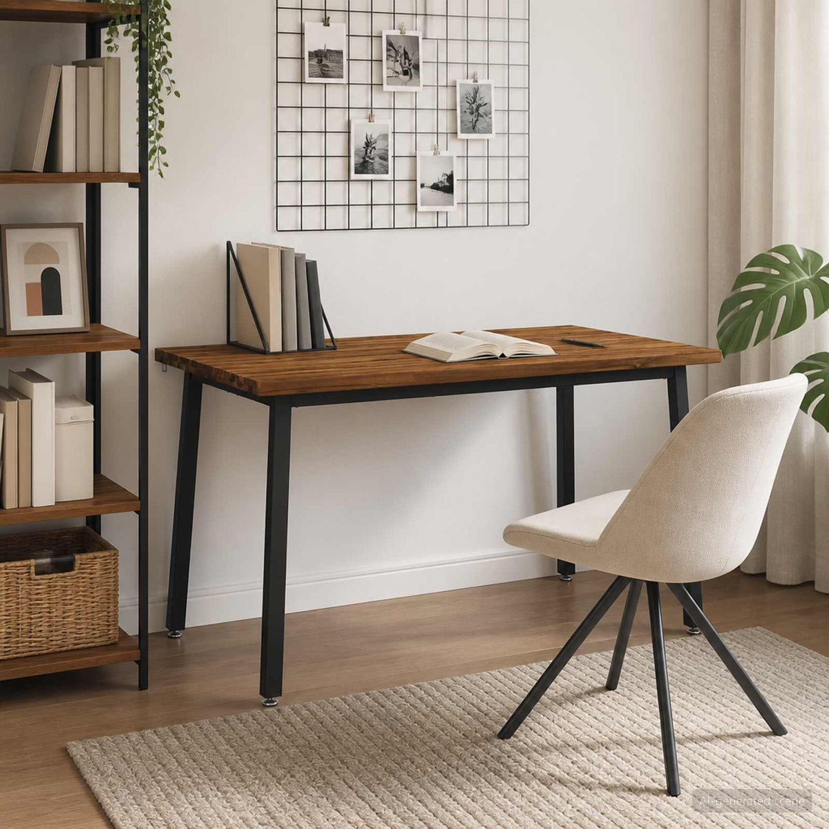140 x 80 x 75 cm Massief Acaciahout Naturel en Zwart is nu te koop bij PeponiXL, paradijselijk wonen!