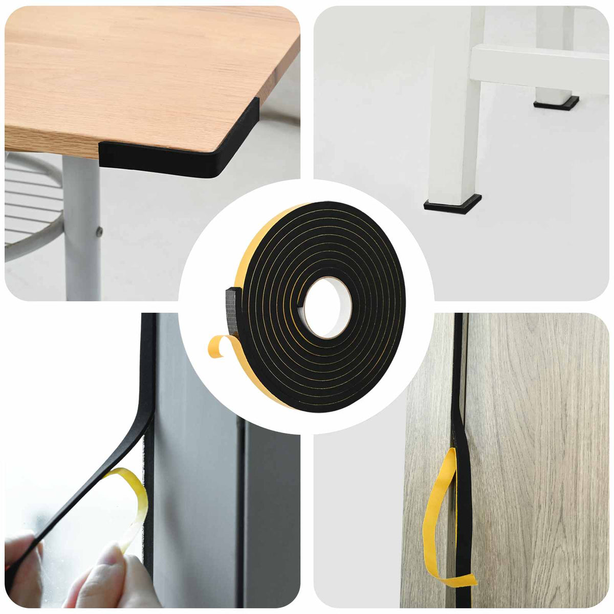 Zelfklevende schuimtape 10 pcs Zwart 20mm x 5m CR Schuim is nu te koop bij PeponiXL, paradijselijk wonen!