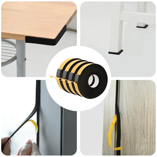 Zelfklevende schuimtape 4 pcs Zwart 40mm x 5m CR Schuim is nu te koop bij PeponiXL, paradijselijk wonen!