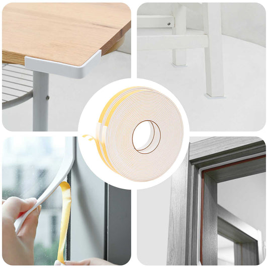 Zelfklevende schuimtape 2 pcs Wit 15mm x 10m CR Schuim is nu te koop bij PeponiXL, paradijselijk wonen!