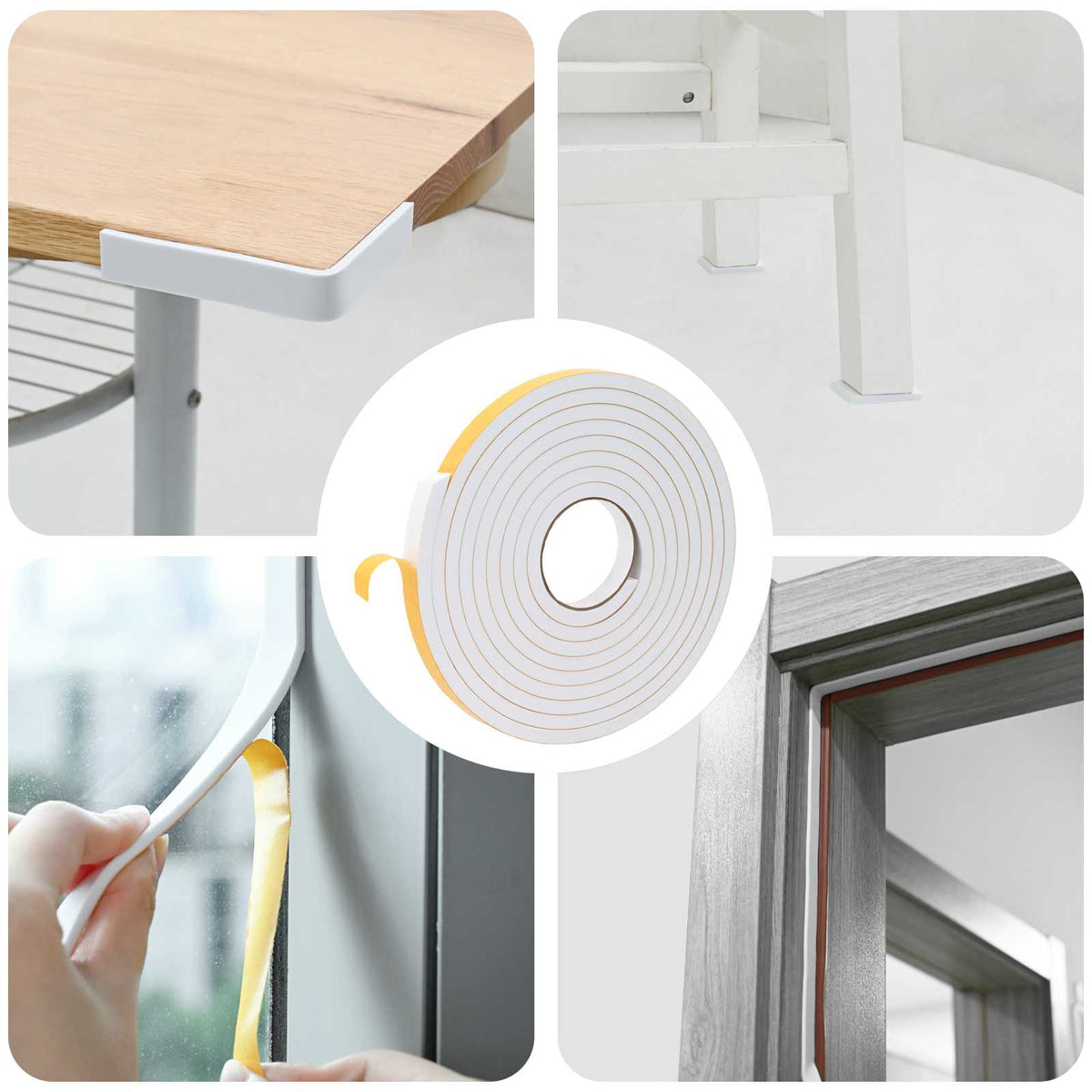 Zelfklevende schuimtape 20 pcs Wit 20mm x 5m CR Schuim is nu te koop bij PeponiXL, paradijselijk wonen!
