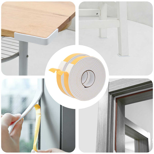Zelfklevende schuimtape 2 pcs Wit 40mm x 5m CR Schuim is nu te koop bij PeponiXL, paradijselijk wonen!