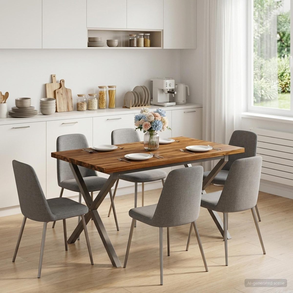 120 x 80 x 75 cm Massief Acaciahout Natuurlijk en Koffie is nu te koop bij PeponiXL, paradijselijk wonen!
