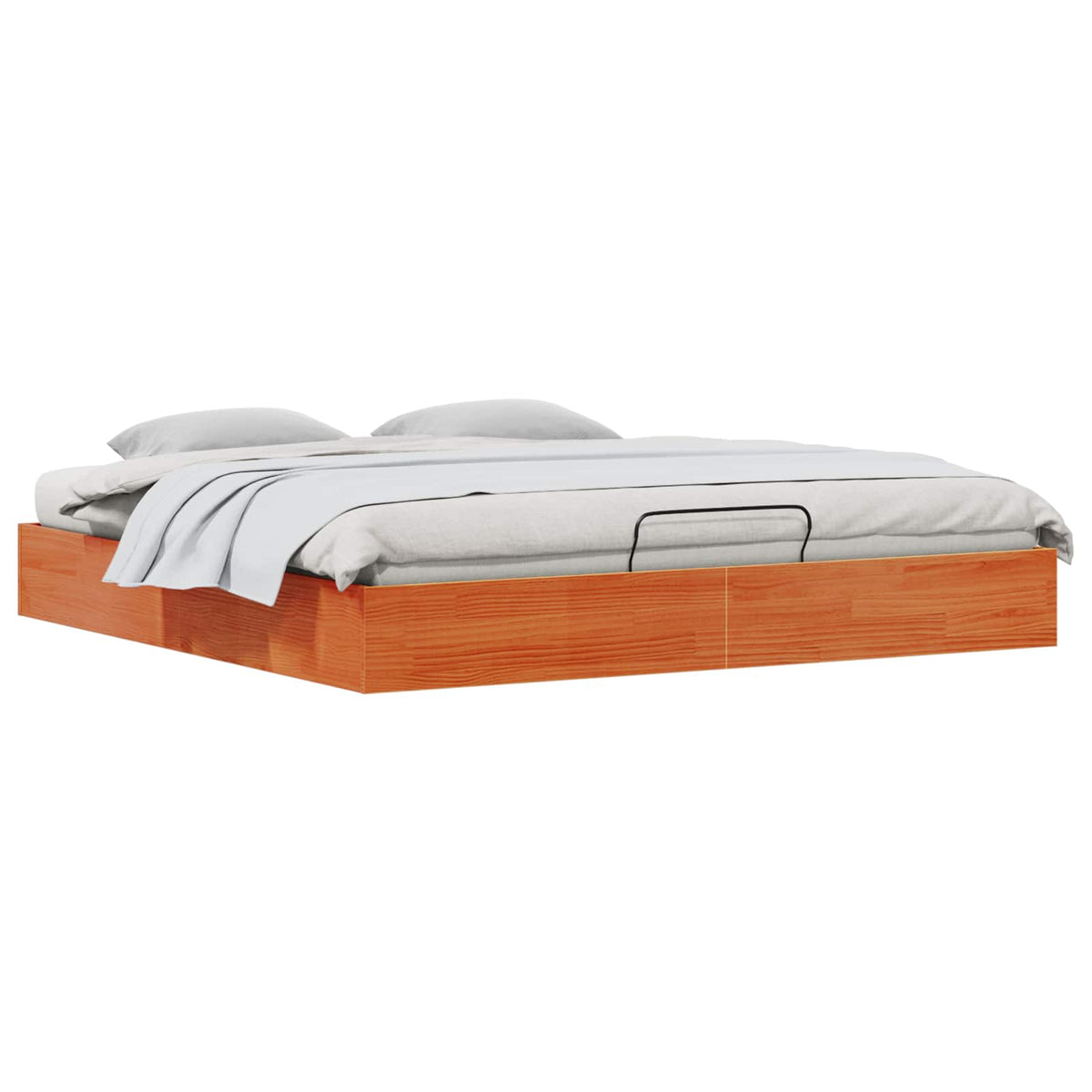 Ottoman Bedframe met Opslag Wasbruin 200 x 200 cm is nu te koop bij PeponiXL, paradijselijk wonen!