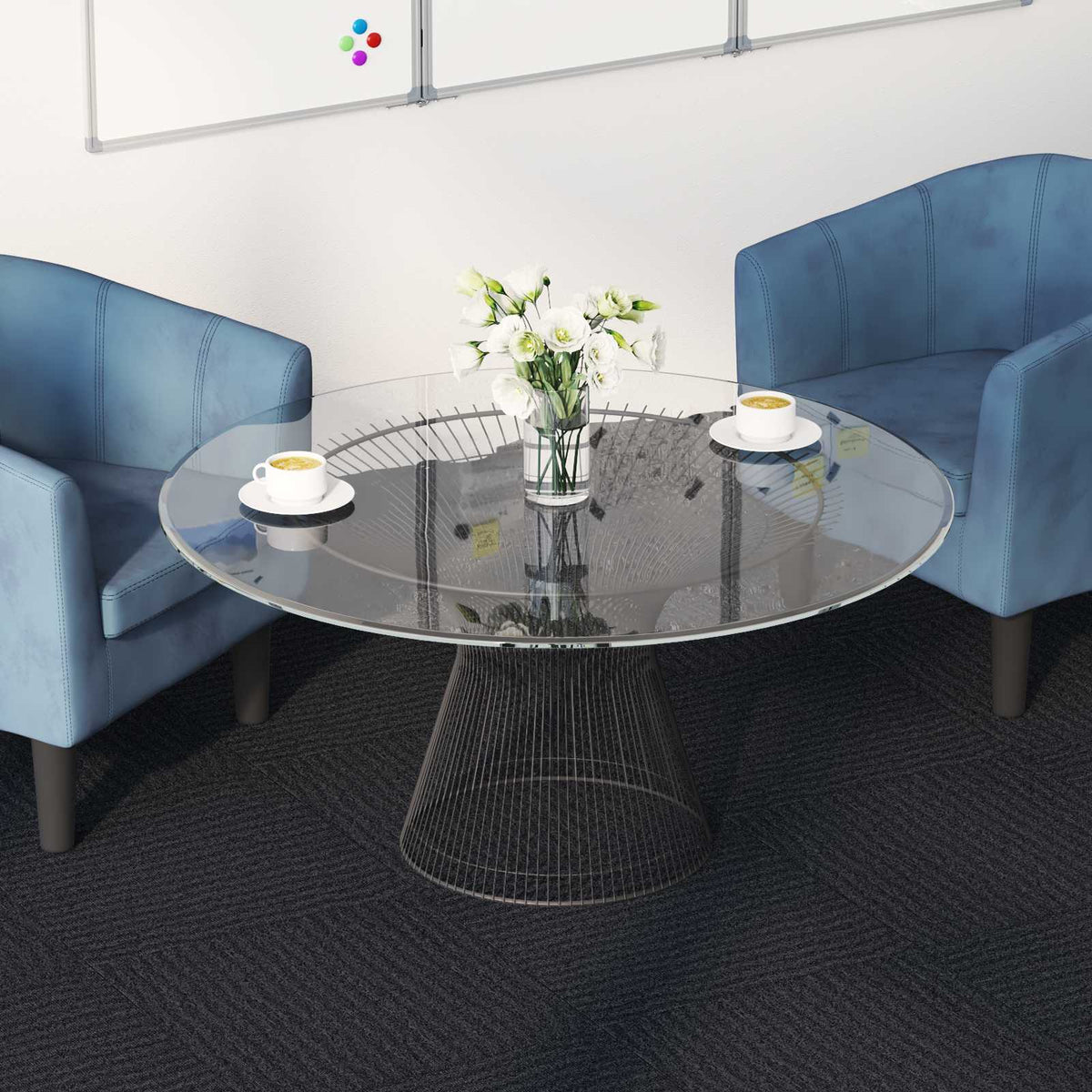 Vloertegel Donkergrijs 50 x 50 cm 4 pcs PP en Bitumen is nu te koop bij PeponiXL, paradijselijk wonen!