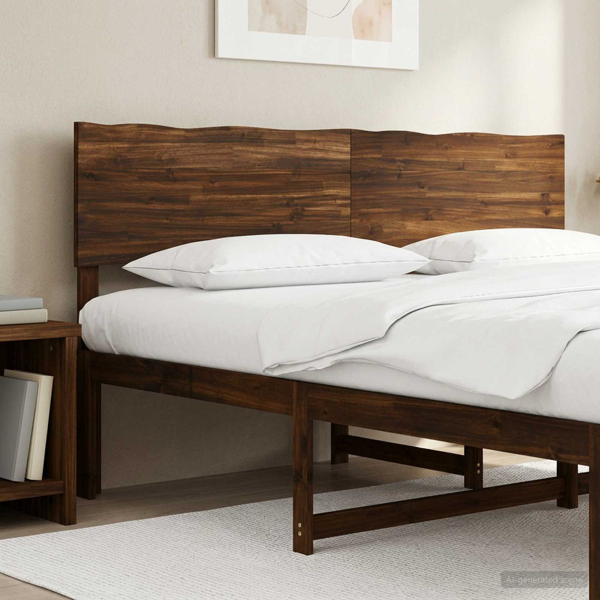 vidaXL Live Edge Hoofdbord ROSTOCK Donkerbruin 180 cm