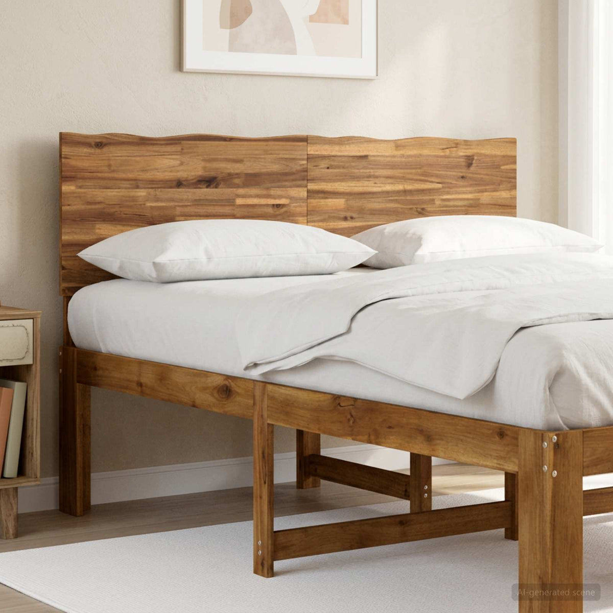 vidaXL Live Edge Hoofdbord ROSTOCK Naturel 140 cm Massief Acaciahout