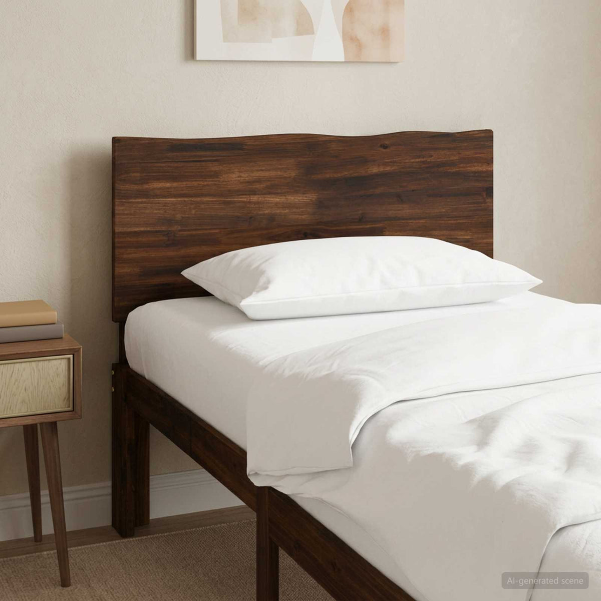 Live Edge Hoofdbord ROSTOCK Donkerbruin 100 cm is nu te koop bij PeponiXL, paradijselijk wonen!