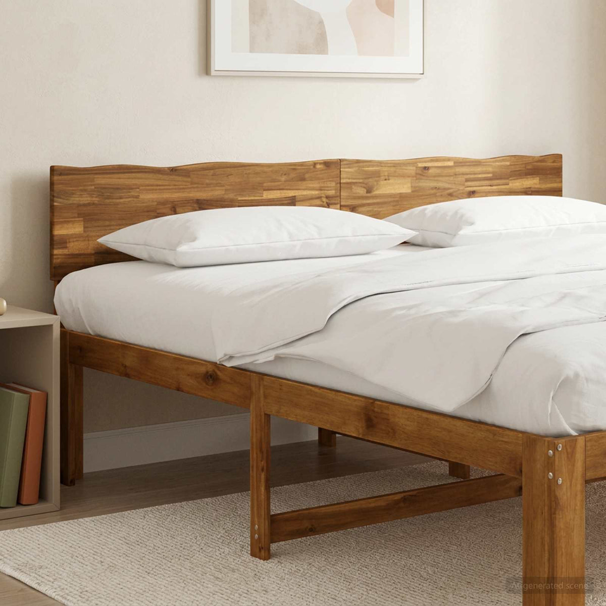 Boomstamrand hoofdeinde ROSTOCK Naturel 180 cm is nu te koop bij PeponiXL, paradijselijk wonen!